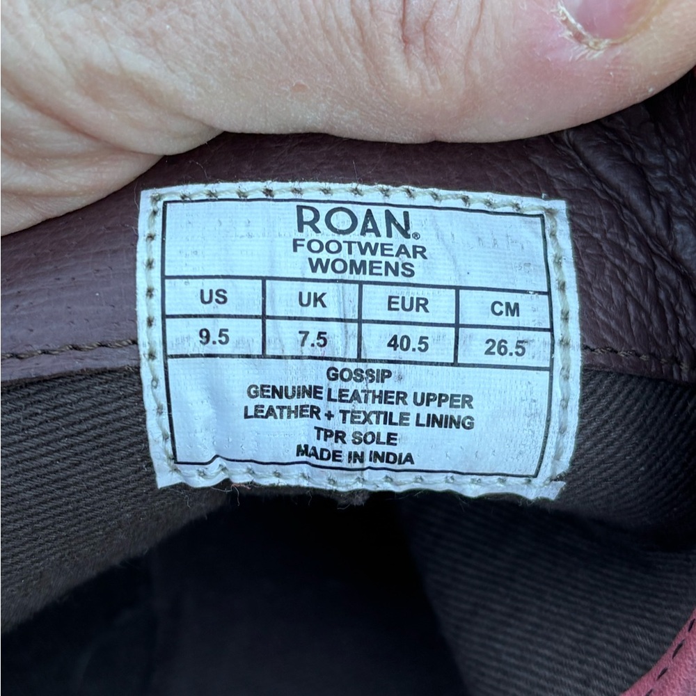 Roan Size 9.5 Women's Leather Ankle Boots. Very Soft Leather! - Picture 3 of 10